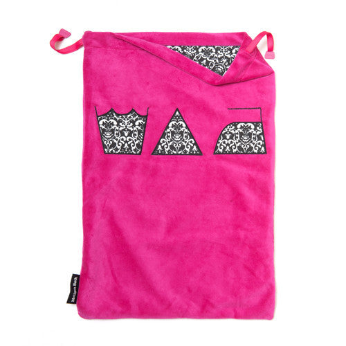 Wash, Dry and Repeat Laundry Bag - Hot Pink